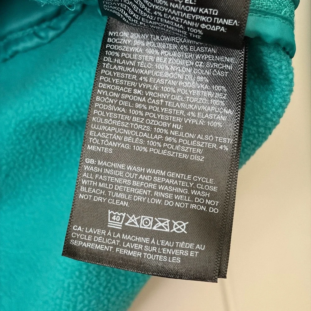 The North Face Men's ThermoBall Eco 2.0 Hybrid 1/4 Zip Hoodie - Teal Small